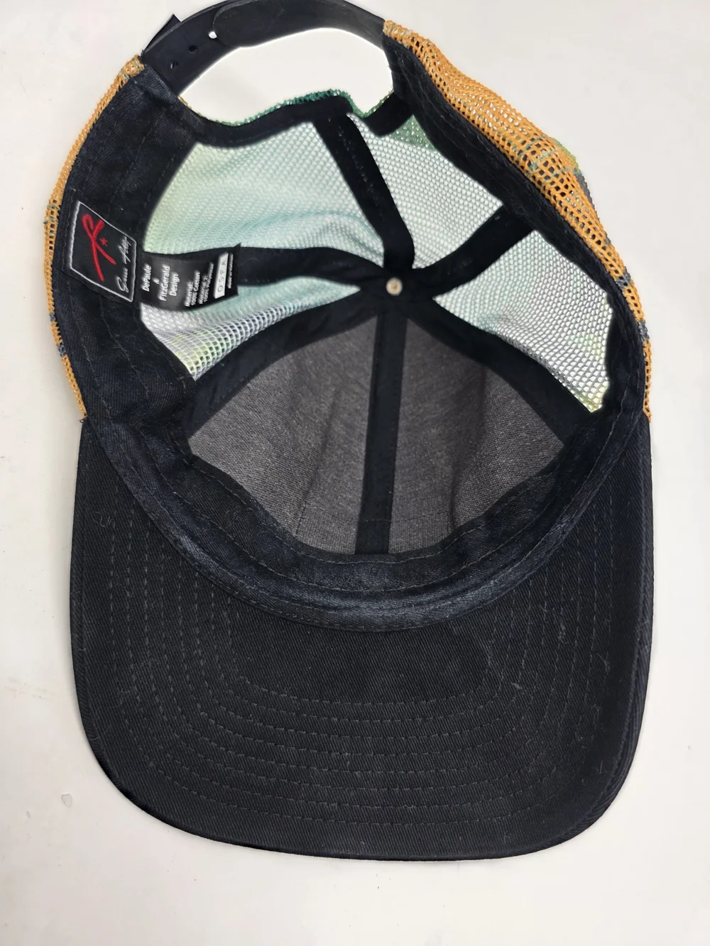 Grace Folly Trucker Hat OSFA Black Gradient Mesh Snapback Sunset Landscape